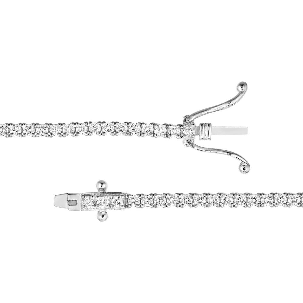 Olas d'Oro - 14K White Gold Diamond Tennis Bracelet - 1.95 Carat Total Diamond Weight