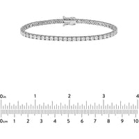 Olas d'Oro - 14K White Gold Diamond Tennis Bracelet - 5.83 Carat Total Diamond Weight
