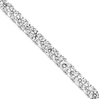 Olas d'Oro - 14K White Gold Diamond Tennis Bracelet with Box Clasp - 3.18 Carat Total Diamond Weight