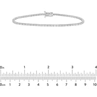 Olas d'Oro - 14K White Gold Diamond Tennis Bracelet with Box Lock Closure - 1.18 Carat Total Diamond Weight