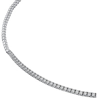Olas d'Oro - 14K White Gold Diamond Tennis Necklace - 4.68 Carat Total Diamond Weight