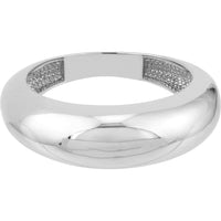 Olas d'Oro - 14K White Gold Domed Puff Ring - 3.56 Grams Weight - Size 6