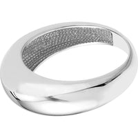Olas d'Oro - 14K White Gold Domed Puff Ring - Size 8 - Timeless Jewelry