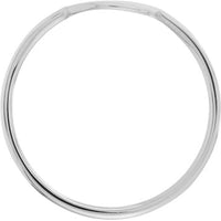Olas d'Oro - 14K White Gold Engravable Disc Wire Ring Size 6