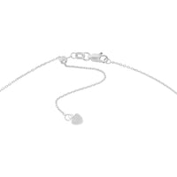 Olas d'Oro - 14K White Gold Engravable Mini Bar Adjustable Choker with Lobster Clasp
