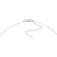 Olas d'Oro - 14K White Gold Heartbeat Adjustable Necklace