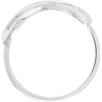 Olas d'Oro - 14K White Gold Infinity Ring - Elegant Symbol of Eternal Love