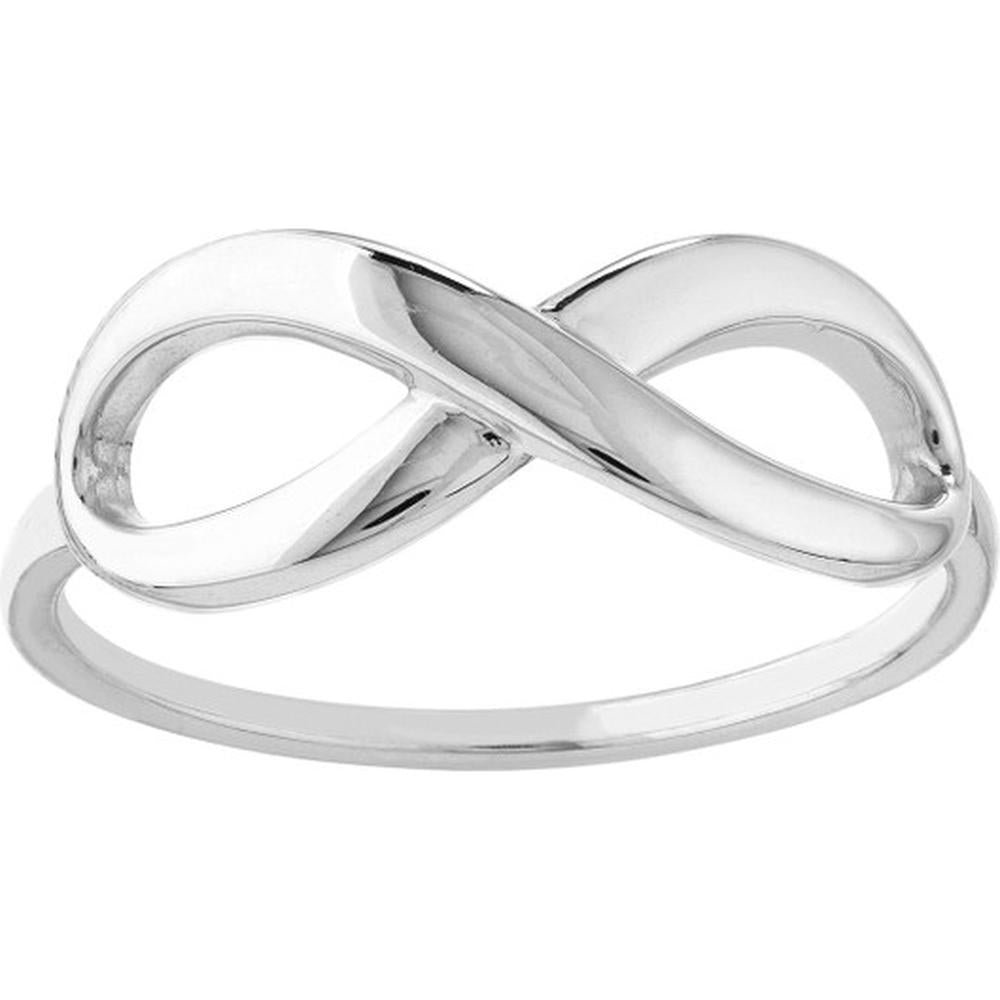 Olas d'Oro - 14K White Gold Infinity Ring - Size 6