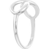 Olas d'Oro - 14K White Gold Infinity Ring - Size 6