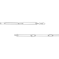 Olas d'Oro - 14K White Gold Long Link Cable Chain Necklace - 21.51 Grams Weight