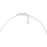 Olas d'Oro - 14K White Gold Mini CZ Evil Eye Adjustable Bracelet - Symbol of Protection