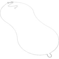 Olas d'Oro - 14K White Gold Mini Horseshoe Adjustable Necklace