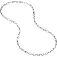 Olas d'Oro - 14K White Gold Octagon Long Link Fancy Chain Necklace - 24"