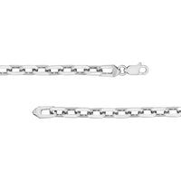 Olas d'Oro - 14K White Gold Octagon Long Link Fancy Chain Necklace - 24"