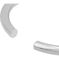 Olas d'Oro - 14K White Gold Open Polished 5mm Bangle with Hinge Closure - 10g Average Weight