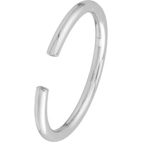 Olas d'Oro - 14K White Gold Open Polished Bangle Bracelet - 13.00g