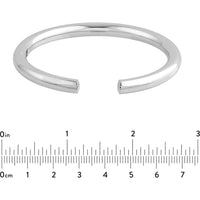 Olas d'Oro - 14K White Gold Open Polished Bangle Bracelet - 13.00g