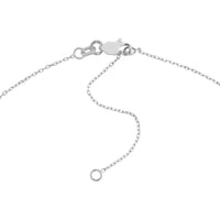 Olas d'Oro - 14K White Gold Personalized Signature Necklace with Customizable Name in Bold Font - 45mm Wide