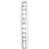 Olas d'Oro - 14K White Gold Reversible Mini Hoop Earrings with CZ - 1.50 Grams Total Weight