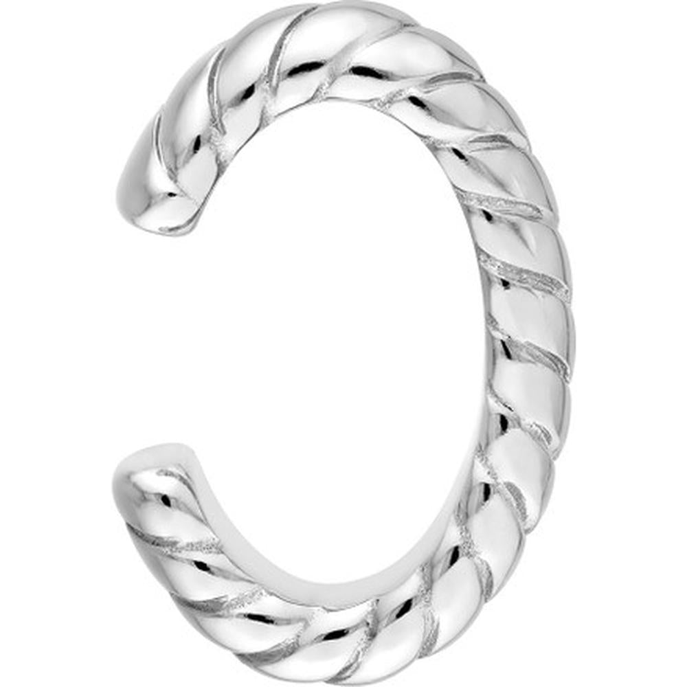 Olas d'Oro - 14K White Gold Rope Design Ear Cuff - 3.10 Grams Total Weight