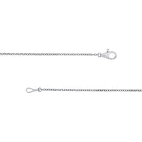 Olas d'Oro - 14K White Gold Round Ascending Diamond Necklace 1.02 Carat Total Diamond Weight