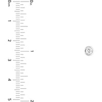 Olas d'Oro - 14K White Gold Round Diamond Martini Bezel Stud Earrings - 0.27 Carat Total Diamond Weight