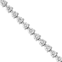 Olas d'Oro - 14K White Gold Round Diamond Tennis Bracelet - 5.00 Carat Total Diamond Weight