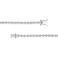 Olas d'Oro - 14K White Gold Round Diamond Tennis Bracelet - 5.00 Carat Total Diamond Weight
