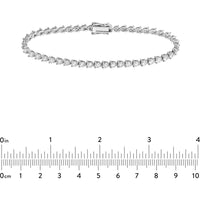 Olas d'Oro - 14K White Gold Round Diamond Tennis Bracelet - 5.00 Carat Total Diamond Weight