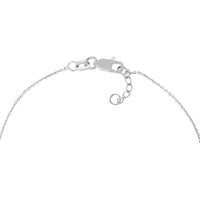 Olas d'Oro - 14K White Gold Sideways Anchor Adjustable Bracelet - Elegant Nautical Design