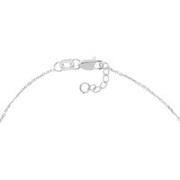 Olas d'Oro - 14K White Gold Sideways Cross Adjustable Bracelet - 1.38 Grams