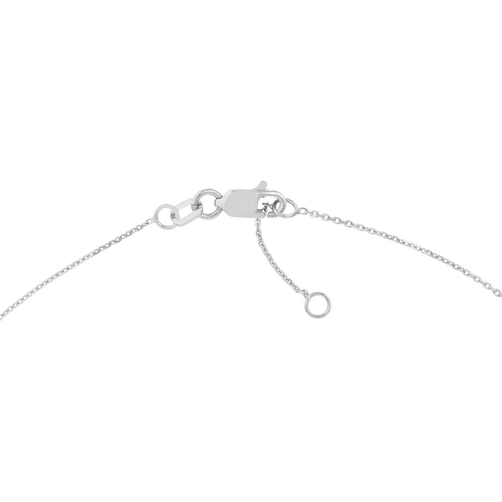 Olas d'Oro - 14K White Gold Slanted Gothic Initial Bracelet