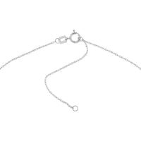 Olas d'Oro - 14K White Gold "So You" Mini Disc Adjustable Necklace with Polished Finish