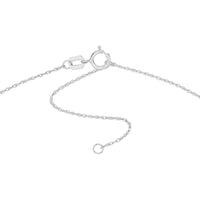 Olas d'Oro - 14K White Gold So You Mini Dog Tag Adjustable Necklace - Personalized Pendant