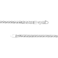 Olas d'Oro - 14K White Gold Spiga Chain Bracelet - 3.40mm, 3.85 Grams Total Weight