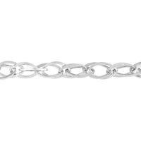Olas d'Oro - 14K White Gold Square Wire Hollow Link Bracelet - 5.40mm, 4.07 Grams