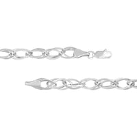 Olas d'Oro - 14K White Gold Square Wire Hollow Link Bracelet - 5.40mm, 4.07 Grams