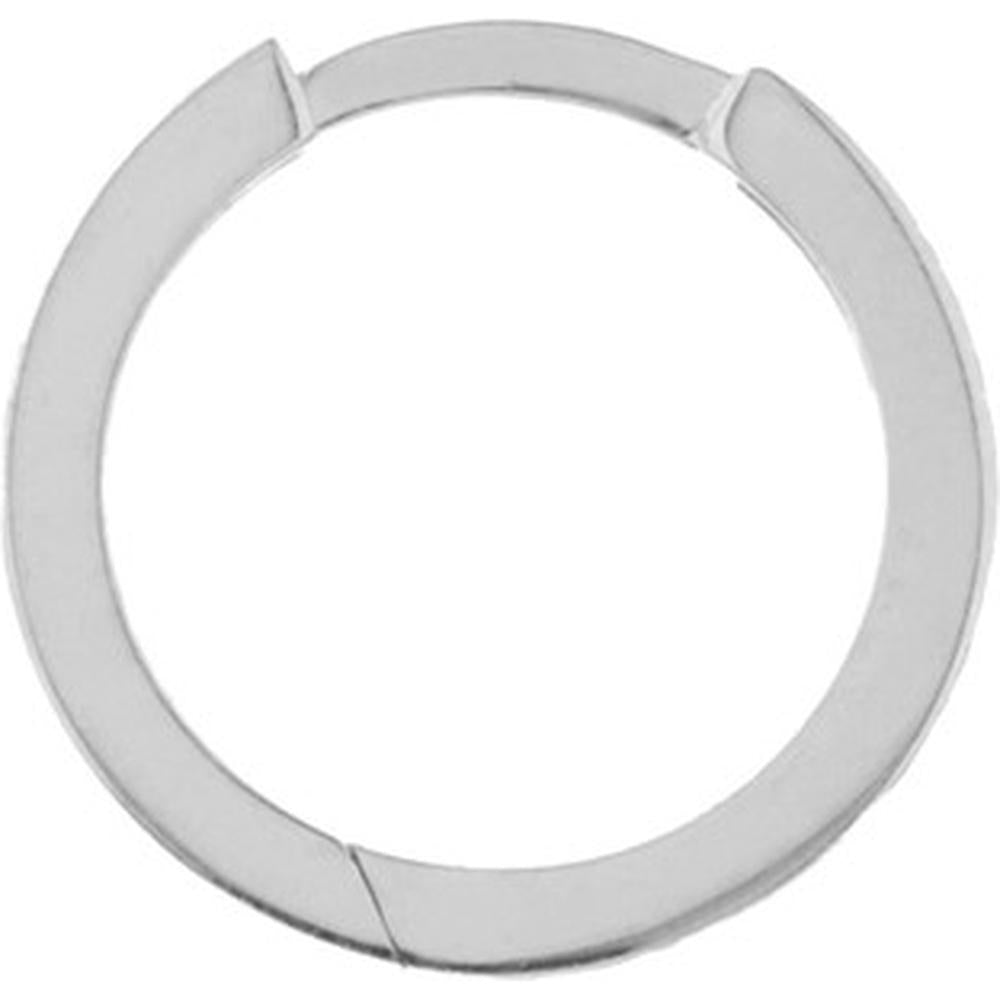 Olas d'Oro - 14K White Gold Square Wire Hoop Earrings - Elegant and Minimalist Design