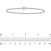 Olas d'Oro - 14K White Gold Tennis Bracelet with Round Diamonds - 1.33 Carat Total Diamond Weight
