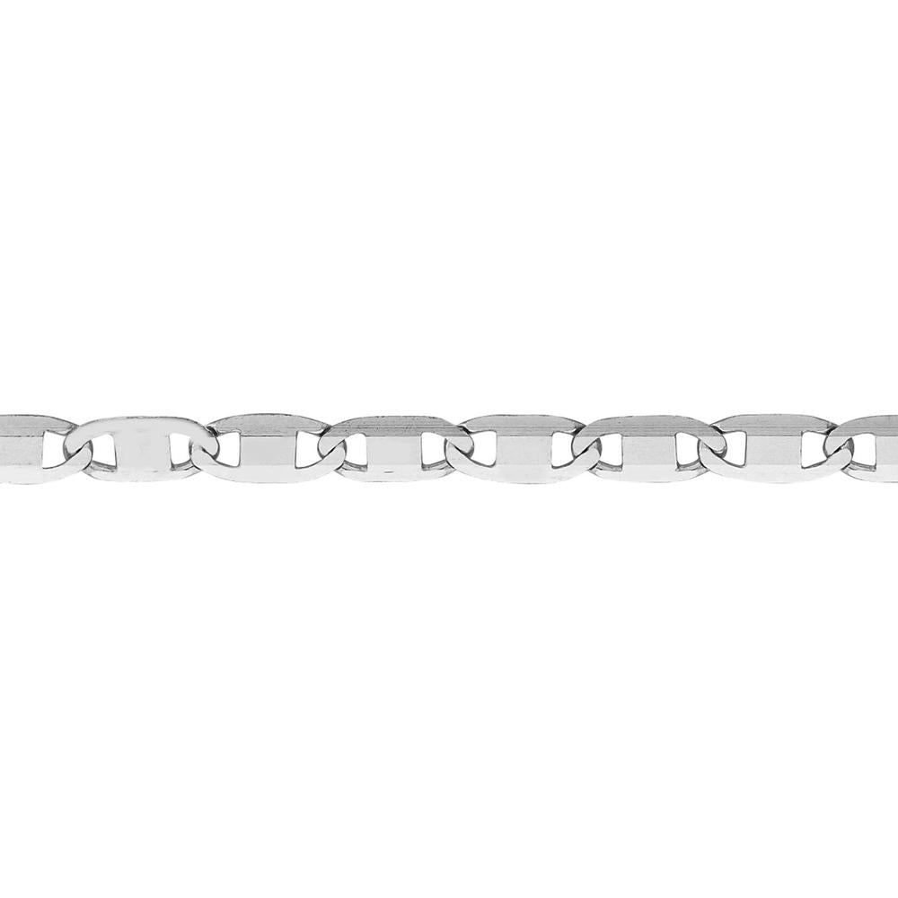 Olas d'Oro - 14K White Gold Valentino Adjustable Choker Chain - 1.68 Grams Total Weight