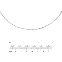 Olas d'Oro - 14K White Gold Valentino Adjustable Choker Chain - 1.68 Grams Total Weight