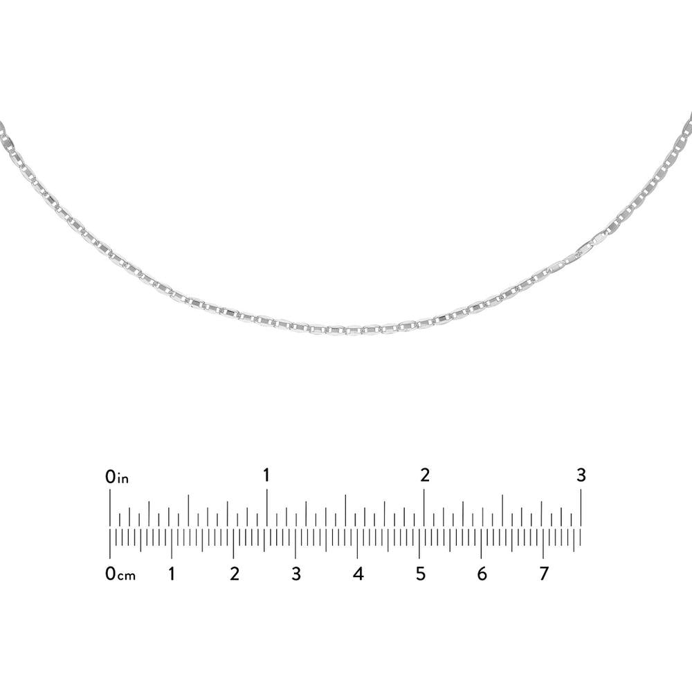 Olas d'Oro - 14K White Gold Valentino Adjustable Choker Chain - 1.68 Grams Total Weight