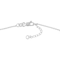 Olas d'Oro - 14K White Gold Virgin Mary and Cross Adjustable Anklet with Bead Accents