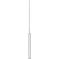 Olas d'Oro - 14K White Gold Wide Bar Threader Earrings - 1.30 Grams Total Weight