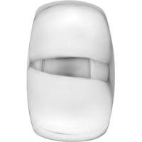 Olas d'Oro - 14K White Gold Wide High Polished Earring Cuffs - 2.96 Grams Total Weight