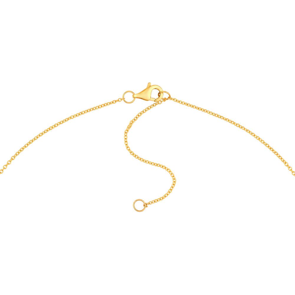 Olas d'Oro - 14K Yellow Gold 0.44 Carat Diamond & Tsavorite Station Necklace with Bezel Setting