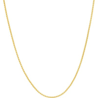 Olas d'Oro - 14K Yellow Gold 0.85mm Adjustable Wheat Chain with Lobster Clasp - 18" Necklace