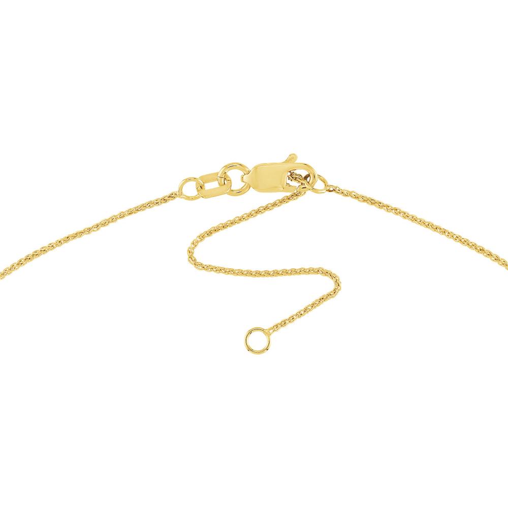 Olas d'Oro - 14K Yellow Gold 0.85mm Adjustable Wheat Chain with Lobster Clasp - 18" Necklace