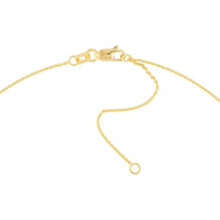 Olas d'Oro - 14K Yellow Gold 0.9mm Adjustable Cable Chain Necklace with Lobster Clasp 18 Inch