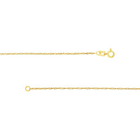Olas d'Oro - 14K Yellow Gold 1.15mm Singapore Chain Necklace - 24 Inches